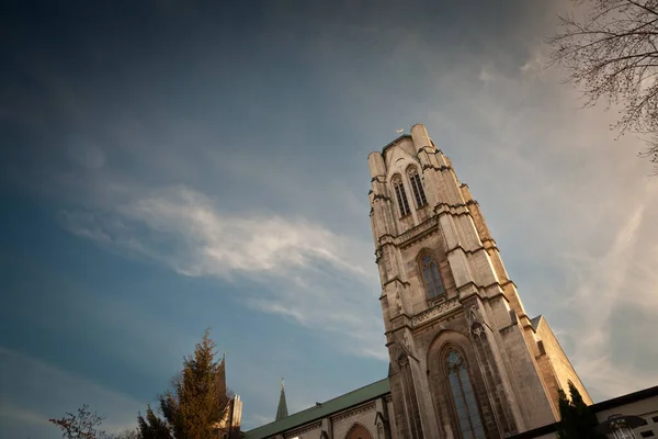 Sonbaharda Almanya Nın Essen Kentindeki Sankt Gertrud Kirche Kilisesi Saint — Stok fotoğraf