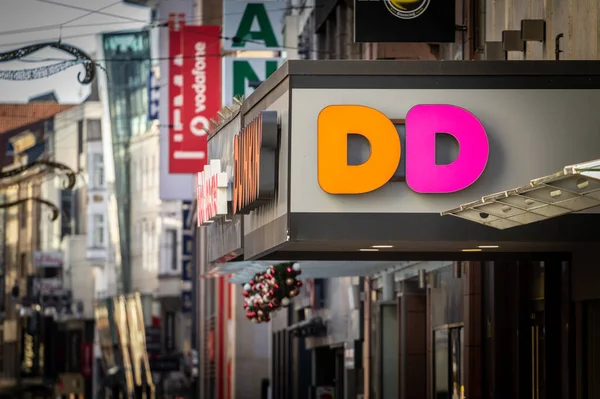 Dortmund Alemanha Novembro 2022 Dunkin Donuts Logo Seu Principal Fast — Fotografia de Stock