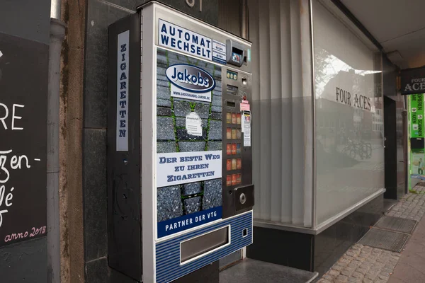 Aachen Alemanha Novembro 2022 Desfoque Seletivo Zigarro Tenautomat Uma Máquina — Fotografia de Stock