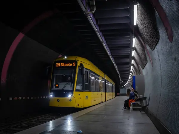 Essen Allemagne Novembre 2022 Tram Système Tramway Essen Appelé Essen — Photo