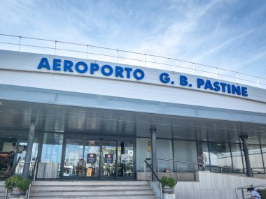 ROME, ITALY - JUNE 15, 2024: Main Terminal of Rome Ciampino Airport (Giovan Battista Pastine Airport). It's the secondary airport of rome, mainly for low cost carriers. clipart