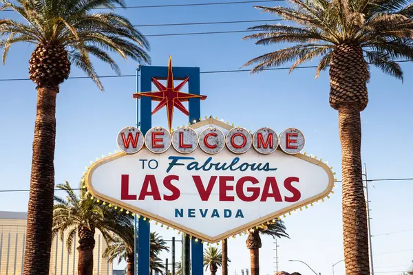 Las Vegas, Nevada, ABD girişindeki ikonik 