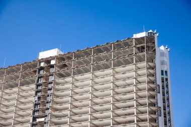 Las Vegas 'ta yıkım altındaki bina, kentsel gelişim ve yıkım süreçlerinin sergilenmesi ve otel merkezli işletme ve sanayinin yenilenmesi.