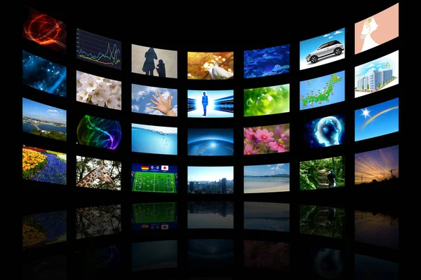 Onbeperkt Bekijken Van Programma Inhoud Beeld Van Video Distributie Service — Stockfoto