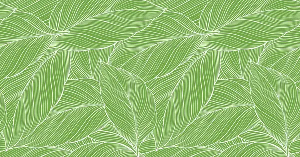 Векторный Зеленый Фон Пальмовыми Листьями Декора Обложки Подложки Обои Лицензионные Стоковые Иллюстрации