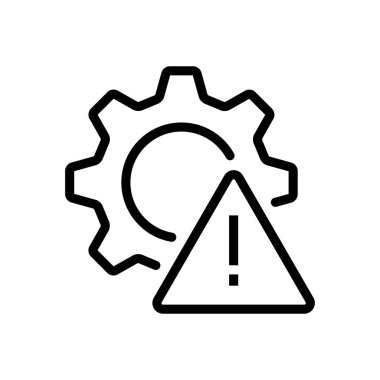 Risk Yönetimi Simgesi ana hatları biçimi