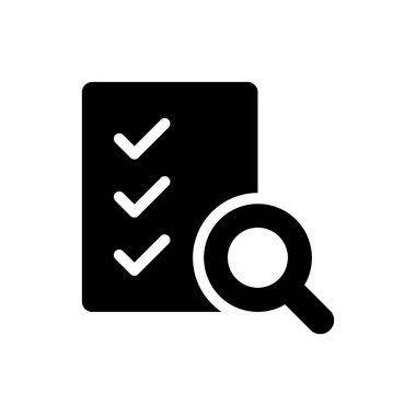 Kontrol listesi simgesi. Siyah Vektör Ağ simgesi