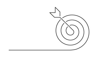 Hedef simge çizgisi sanat stili, hedef iş hattı sanat vektörü 10