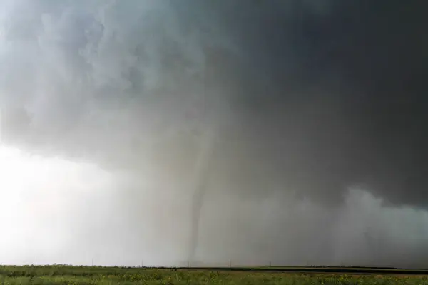 Stout Tornado Churns Open Farmlands Town Yuma Colorado — Stock Photo, Image