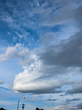 Dönen bir hava akımı kümülüs bulutu olarak ortaya çıkmaya başlar..
