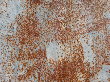 vintage texture on metal surface with traces of old paint and rust, gray color