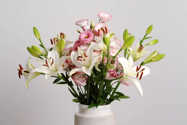 Vase Avec Beau Bouquet Élégant — Photo