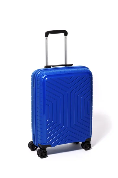 Blaue Trolley Reisetasche Aus Nächster Nähe — Stockfoto