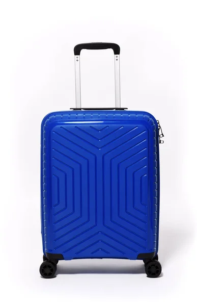Blue Trolley Travel Bag Close — Stock Photo, Image
