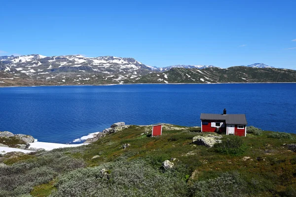 Belle Vue Sur Lac Tuin Norvège Été — Photo