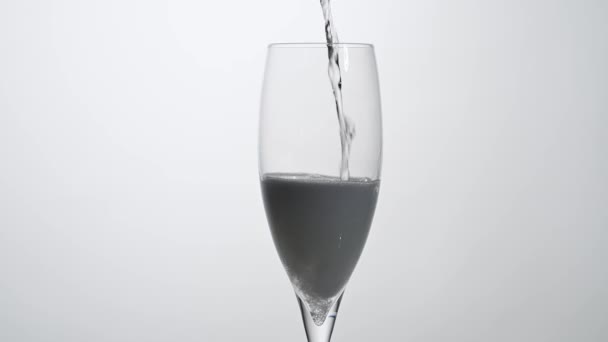 Sklenka Šampaňského Zblízka — Stock video