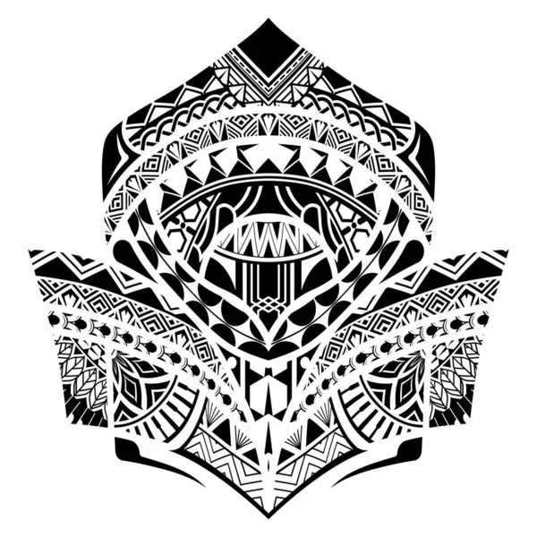 Polynézské Tetování Zápěstí Rukáv Kmenový Vzor Předloktí Vektor Ozdoby Etnických — Stockový vektor