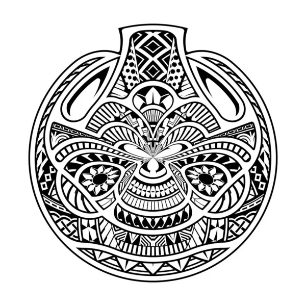 毛利族圆形纹身形状 部落纹身设计模式 — 图库矢量图片