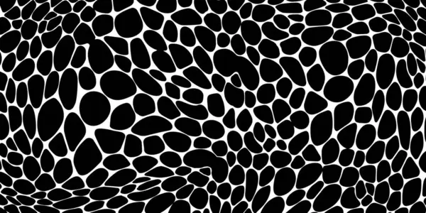 Çakıl taşı kaldırım taşı dokusu silueti siyah dikişsiz arka plan vektörü. Taş duvar pürüzsüz..
