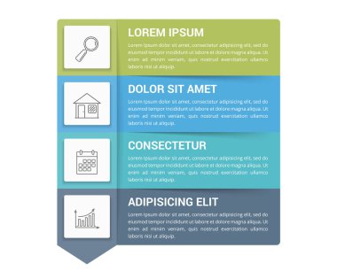 Infographic template with 4 steps, workflow, process chart, vector eps10 illustration