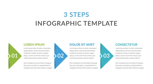 Infographic Template Steps Workflow Process Chart Vector Eps10 Illustration — Vector de stock