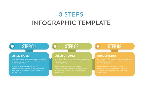 Infographic Template Steps Workflow Process Chart Vector Eps10 Illustration — Stock Vector