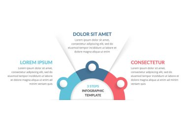 Infographic template with 3 steps, workflow, process chart, vector eps10 illustration
