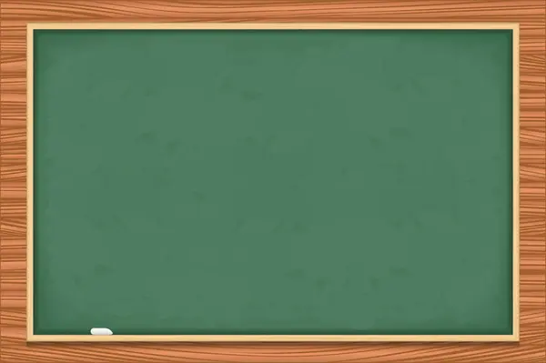 Clean Blackboard Wood Background Vector Eps10 Illustration — Stock Vector