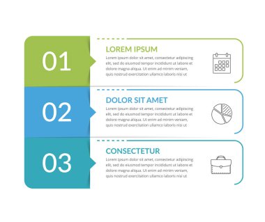 Infographic template with 3 steps, workflow, process chart, vector eps10 illustration