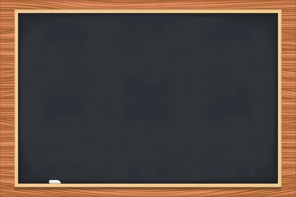 Black Clean Blackboard Wood Background Vector Eps10 Illustration — Stock Vector