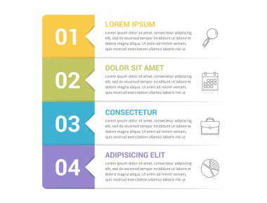 Infographic template with 4 steps, workflow, process chart, vector eps10 illustration