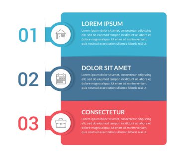 Infographic template with 3 steps, workflow, process chart, vector eps10 illustration