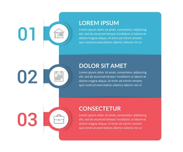 Infographic Template Steps Workflow Process Chart Vector Eps10 Illustration — Stock vektor