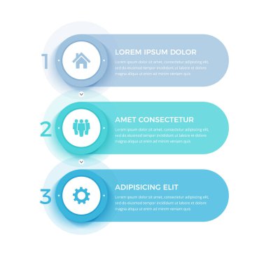 Infographic template with 3 steps, workflow, process chart, vector eps10 illustration