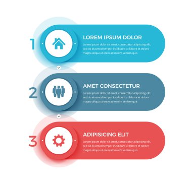 Infographic template with 3 steps, workflow, process chart, vector eps10 illustration