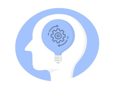 İnsan beynindeki teçhizatlı ampulle yaratıcı düşünme kavramı