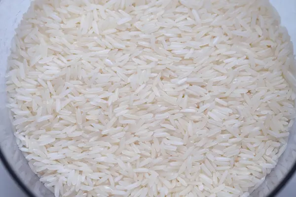 Top view raw rice, Healthy food. Close up, high resolution product