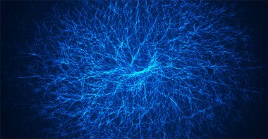 Damarlar ve damarlar. Sinirsel ağ yapısı. Doğal kök sistemi. Dijital yapay organizma. Vasküler terapi.