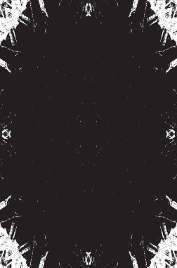 Grunge siyah ve beyaz kentsel vektör doku şablon. Karanlık dağınık toz sıkıntı arka plan kaplaması. Gürültü ve tahıl ile soyut noktalı, çizik, Vintage efekti oluşturmak kolay. Yaşlanma tasarım öğesi