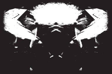 Grunge siyah ve beyaz kentsel vektör doku şablon. Karanlık dağınık toz sıkıntı arka plan kaplaması. Gürültü ve tahıl ile soyut noktalı, çizik, Vintage efekti oluşturmak kolay. Yaşlanma tasarım öğesi