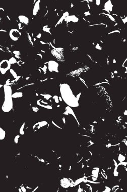 Grunge siyah ve beyaz kentsel vektör doku şablon. Karanlık dağınık toz sıkıntı arka plan kaplaması. Gürültü ve tahıl ile soyut noktalı, çizik, Vintage efekti oluşturmak kolay. Yaşlanma tasarım öğesi