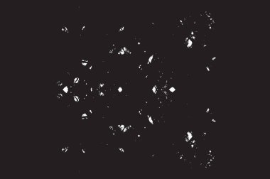 Grunge siyah ve beyaz kentsel vektör doku şablon. Karanlık dağınık toz sıkıntı arka plan kaplaması. Gürültü ve tahıl ile soyut noktalı, çizik, Vintage efekti oluşturmak kolay. Yaşlanma tasarım öğesi