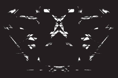 Grunge siyah ve beyaz kentsel vektör doku şablon. Karanlık dağınık toz sıkıntı arka plan kaplaması. Gürültü ve tahıl ile soyut noktalı, çizik, Vintage efekti oluşturmak kolay. Yaşlanma tasarım öğesi