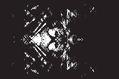 Grunge siyah ve beyaz kentsel vektör doku şablon. Karanlık dağınık toz sıkıntı arka plan kaplaması. Gürültü ve tahıl ile soyut noktalı, çizik, Vintage efekti oluşturmak kolay. Yaşlanma tasarım öğesi