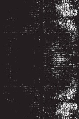 Grunge siyah ve beyaz kentsel vektör doku şablon. Karanlık dağınık toz sıkıntı arka plan kaplaması. Gürültü ve tahıl ile soyut noktalı, çizik, Vintage efekti oluşturmak kolay. Yaşlanma tasarım öğesi