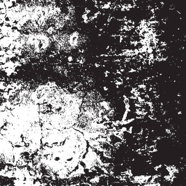 Grunge siyah ve beyaz kentsel vektör doku şablon. Karanlık dağınık toz sıkıntı arka plan kaplaması. Gürültü ve tahıl ile soyut noktalı, çizik, Vintage efekti oluşturmak kolay. Yaşlanma tasarım öğesi