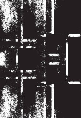 Grunge siyah ve beyaz kentsel vektör doku şablon. Karanlık dağınık toz sıkıntı arka plan kaplaması. Gürültü ve tahıl ile soyut noktalı, çizik, Vintage efekti oluşturmak kolay. Yaşlanma tasarım öğesi
