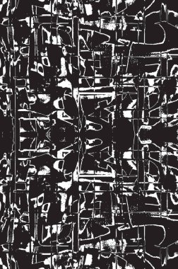 Grunge siyah ve beyaz kentsel vektör doku şablon. Karanlık dağınık toz sıkıntı arka plan kaplaması. Gürültü ve tahıl ile soyut noktalı, çizik, Vintage efekti oluşturmak kolay. Yaşlanma tasarım öğesi