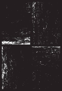 Grunge siyah ve beyaz kentsel vektör doku şablon. Karanlık dağınık toz sıkıntı arka plan kaplaması. Gürültü ve tahıl ile soyut noktalı, çizik, Vintage efekti oluşturmak kolay. Yaşlanma tasarım öğesi