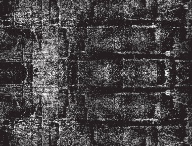 Grunge siyah ve beyaz kentsel vektör doku şablon. Karanlık dağınık toz sıkıntı arka plan kaplaması. Gürültü ve tahıl ile soyut noktalı, çizik, Vintage efekti oluşturmak kolay. Yaşlanma tasarım öğesi